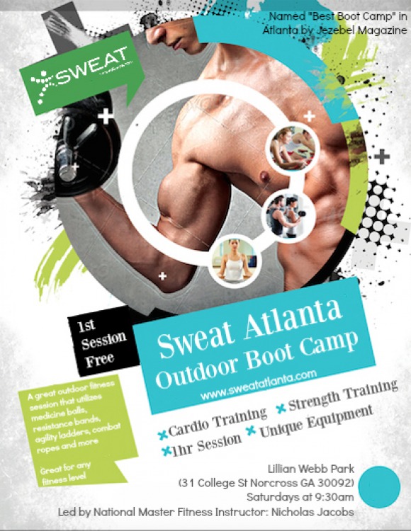 Sweat Atlanta Spring Boot Camp KICKOFF (April 16, 2016)